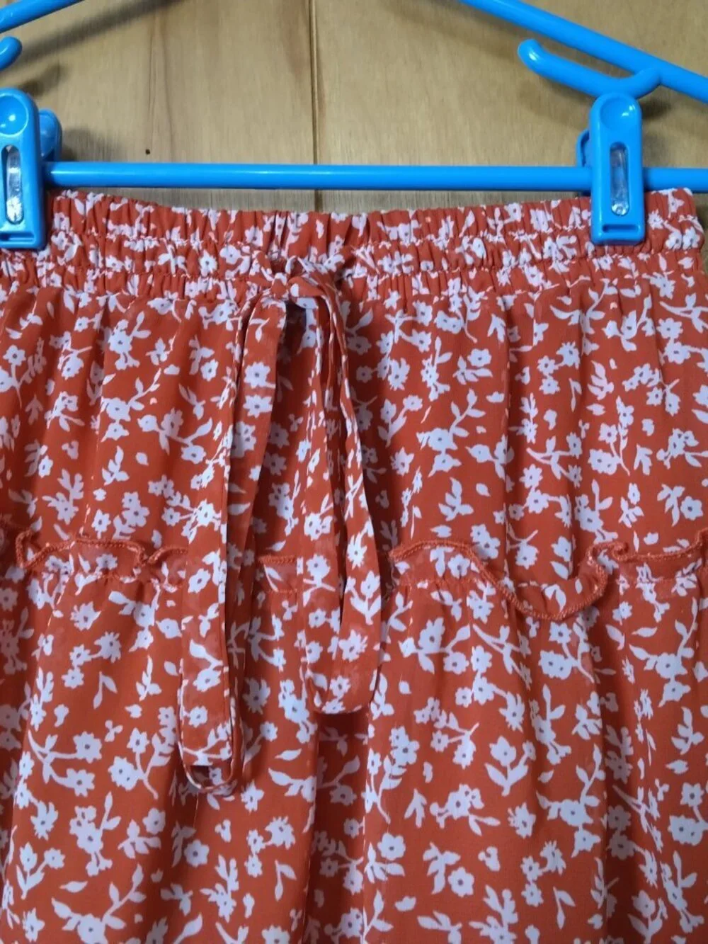Sienna Sky Size XS Floral Tiered Ruffle Pull On Elastic Waist Mini Skirt